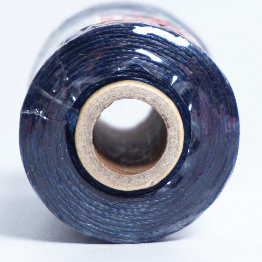 Gewachster Nähfaden Sattlergarn 1mm dick 100m dunkelblau